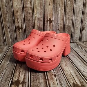 Crocs Siren Clog Pink Coral NEW 208547-6VZ Men's 12 New Without Tags